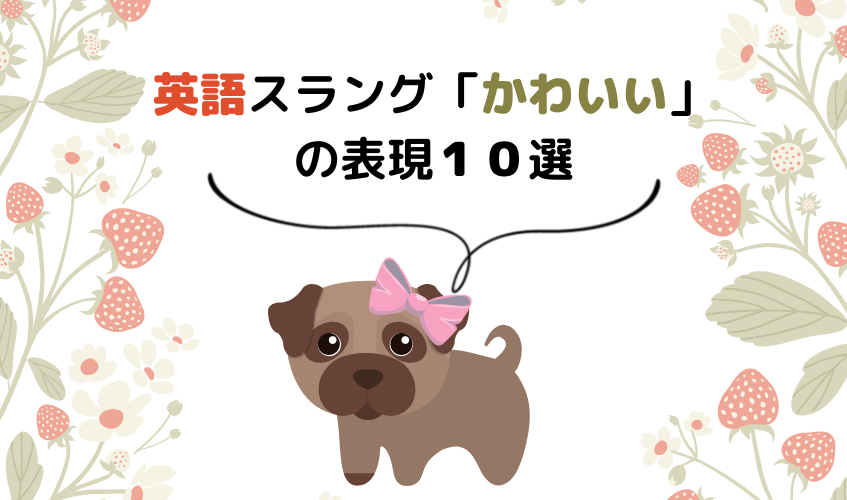 英語スラング かわいい の表現１０選 ネイティブがよく使う Okomori英会話